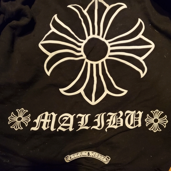 CHROME HEARTS Double Thick Thermal 'Malibu' Hoodie with Sterling Silver Zip S - Picture 8 of 11